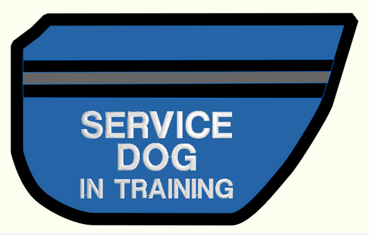 Preset Pocket Direct Embroidery SERVICE DOG IN TRAINING