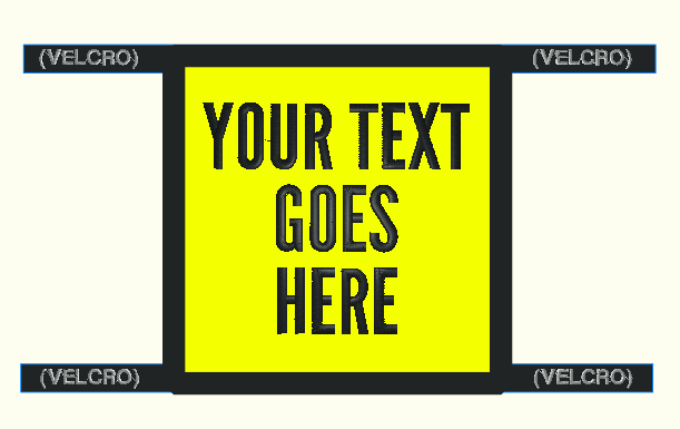 Guide Dog Harness Handle Wrap Sign Customize Your Text