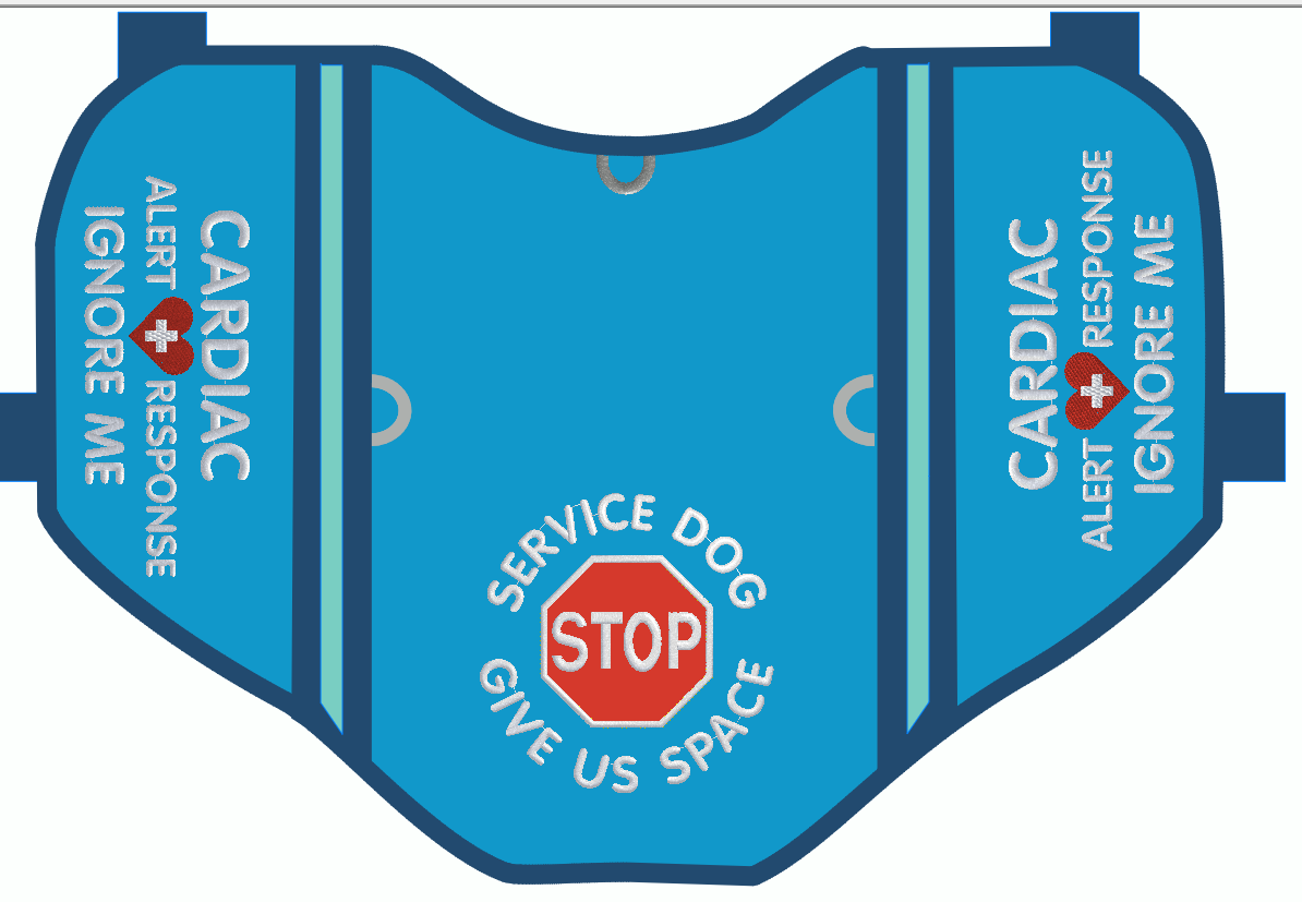Custom Embroider Your Dog Vest for Carly F