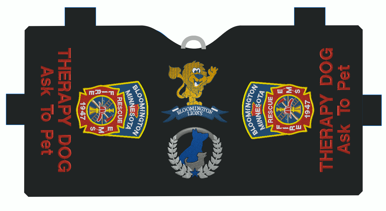Custom Service Dog Classic Cape Order for Courtney R