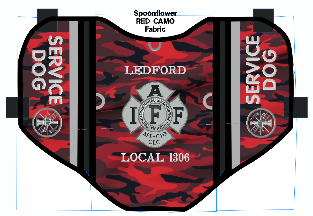 Custom Service Dog Pocket Vest Order for Morgan L