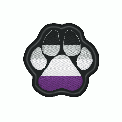 PAW Asexual Pride Flag Embroidered Patch