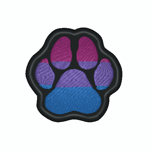 Pride Paw Flag LGBTQ+ Embroidered Patch