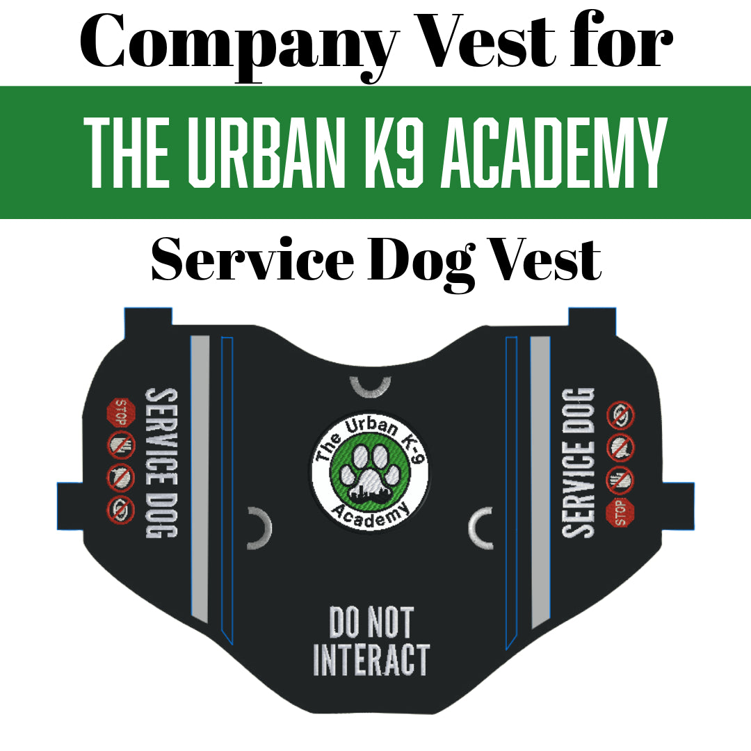 custom dog gear Custom Company Program Service Dog Vest for The Urban K9 Academy