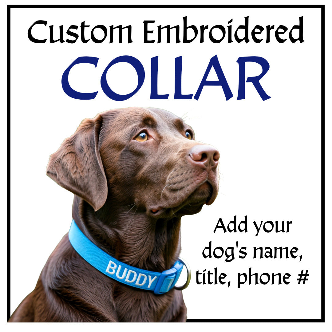 custom dog gear Custom Embroidered Dog Collar – River Dog Gear