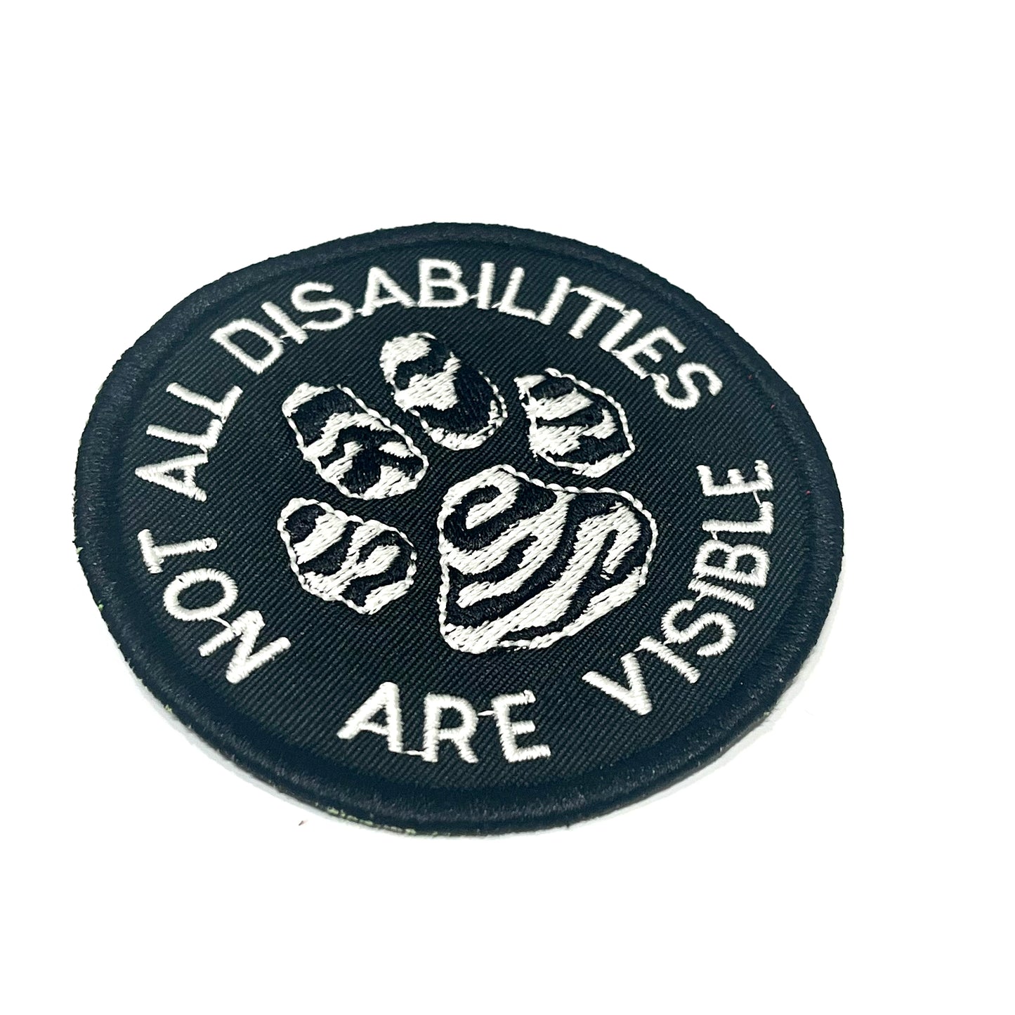 Ehlers-Danlos Syndrome (EDS) Zebra Paw Patch - 3"
