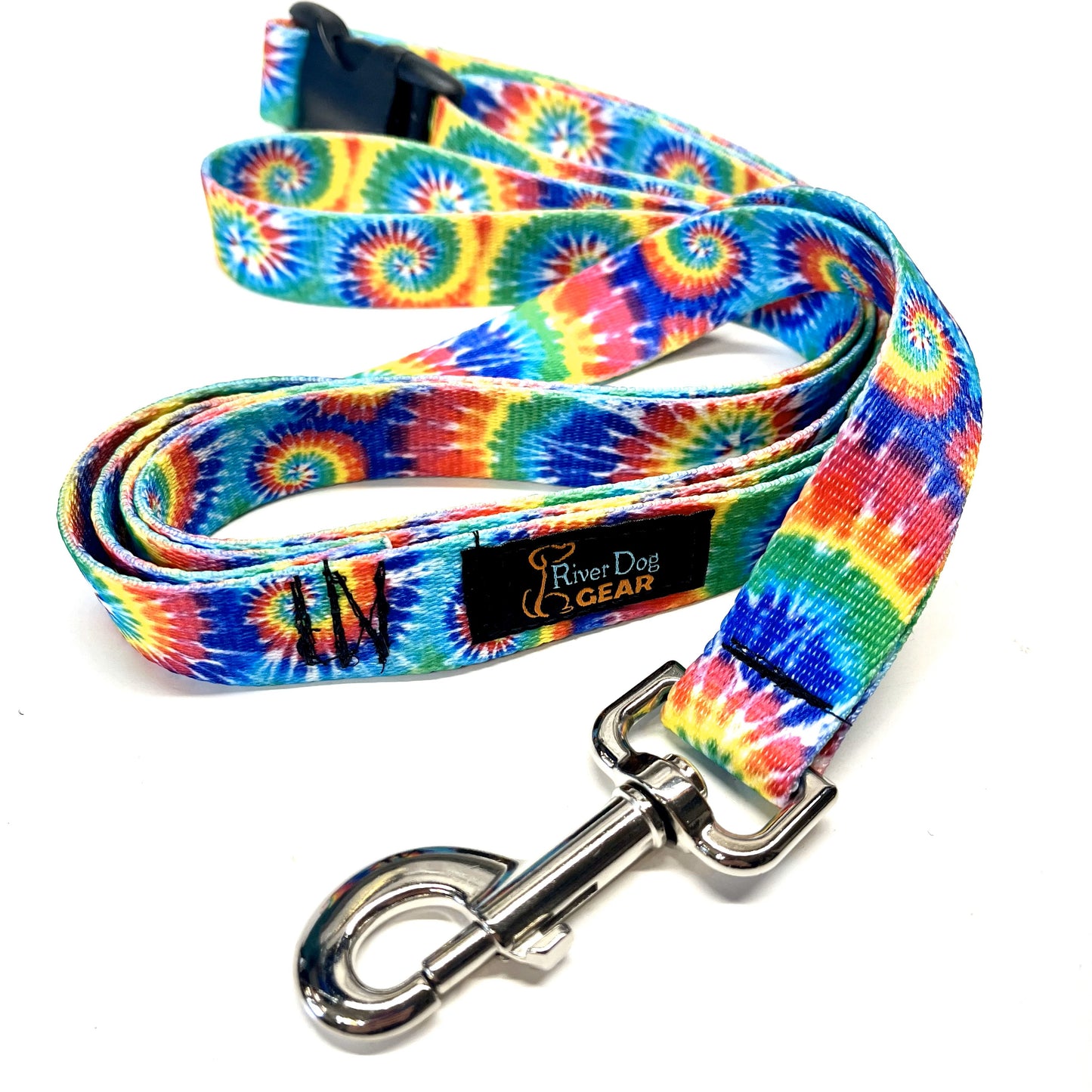 Hands Free Adjustable Dog Leash - Rainbow Tie Dye