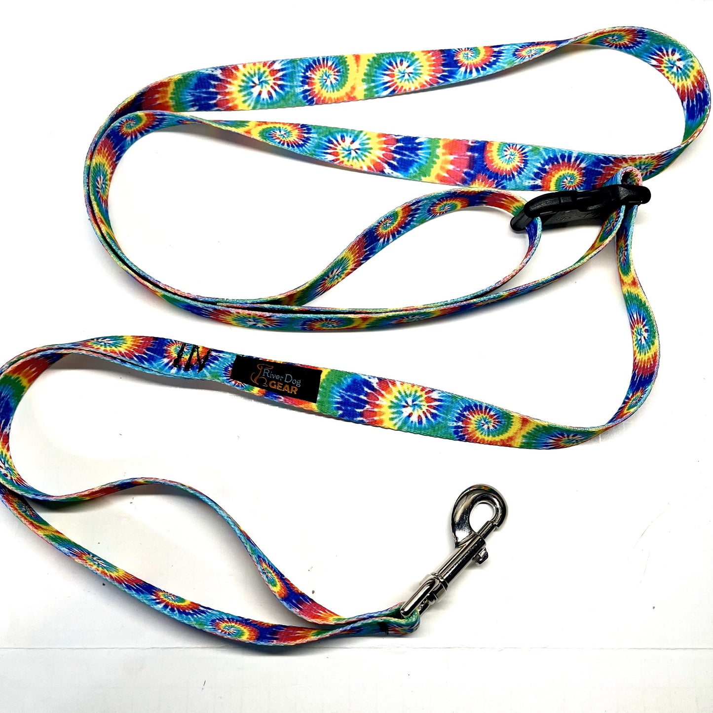 Hands Free Adjustable Dog Leash - Rainbow Tie Dye