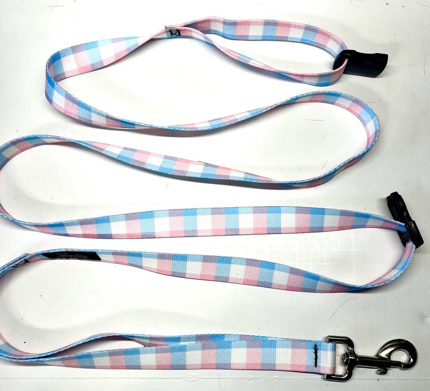 Hands Free Adjustable Dog Leash - Trans Pride Pink Blue