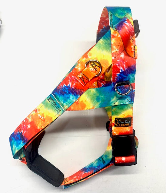 Canyon Dog Harness Rainbow Tie Dye - Size Large