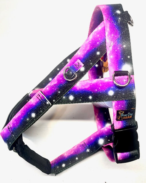 Canyon Dog Harness GALAXY PURPLE - Size Large