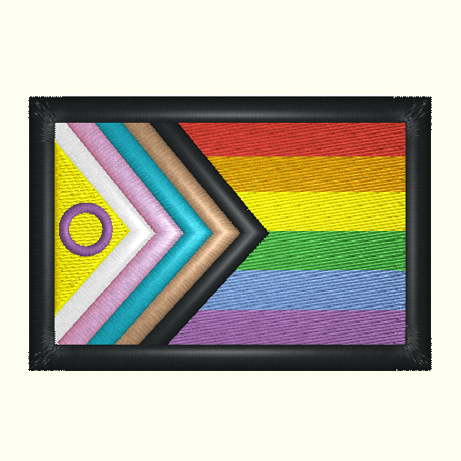 Intersex Inclusive Pride Flag Embroidered Patch