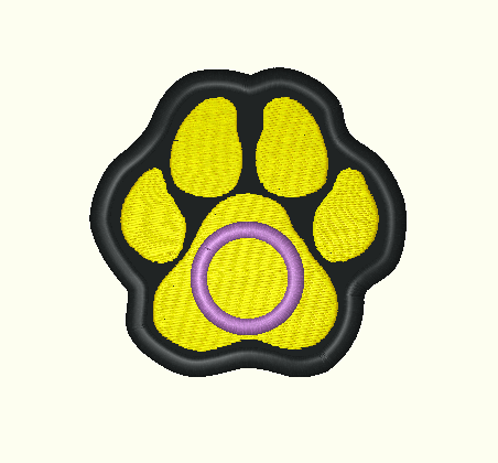 Pride Paw Flag LGBTQ+ Embroidered Patch