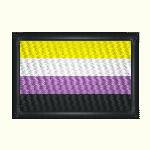 Nonbinary Pride Flag Embroidered Patch