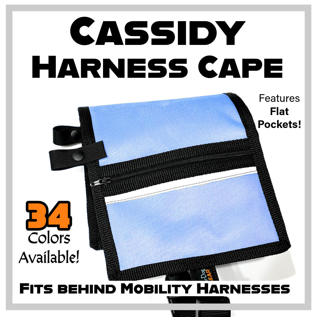 Cassidy Cape for Dog Mobility Harness with Flat Pockets