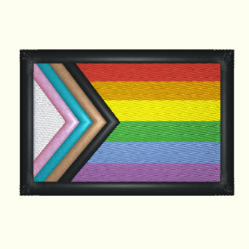 LGBTQ Progress Pride Flag Embroidered Patch