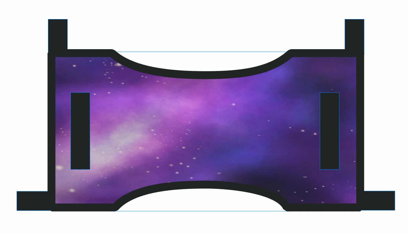 Custom Galaxy Purple Sundog Dog Cape for Christine Y