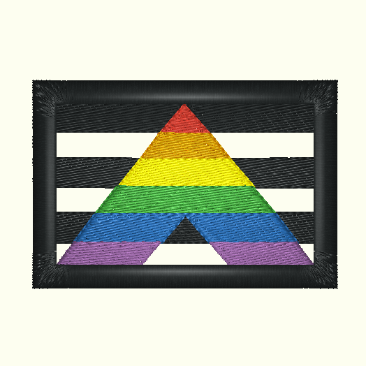 Rainbow Pride Flag Embroidered Patch