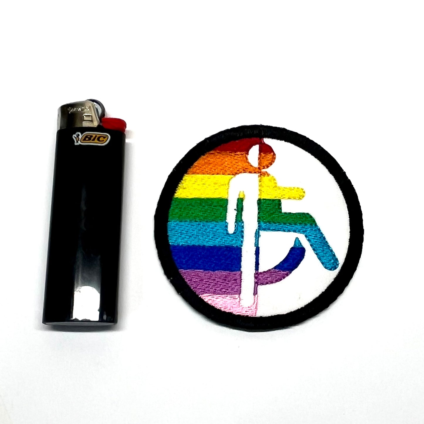 LGBTQ Rainbow Wheelchair Pride Not all Disabilities are Visible Embroidered Patch