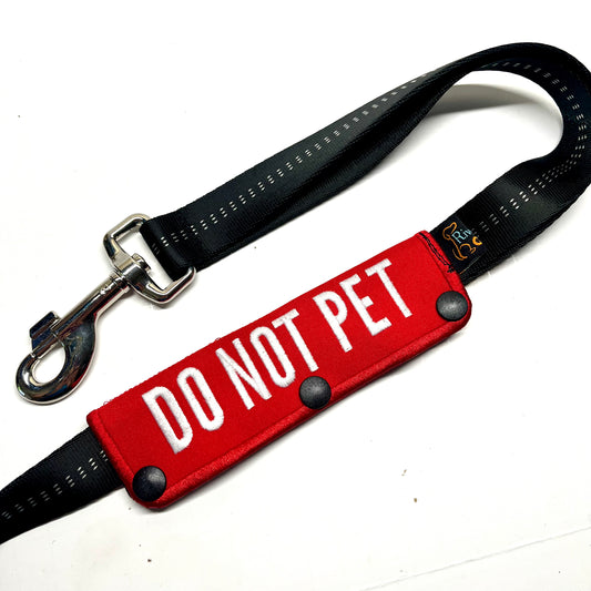 Double Sided Snap Wrap for 1" Dog Leash - Red