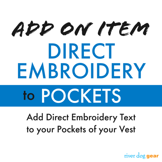 Add On Direct Embroidery to both POCKETS