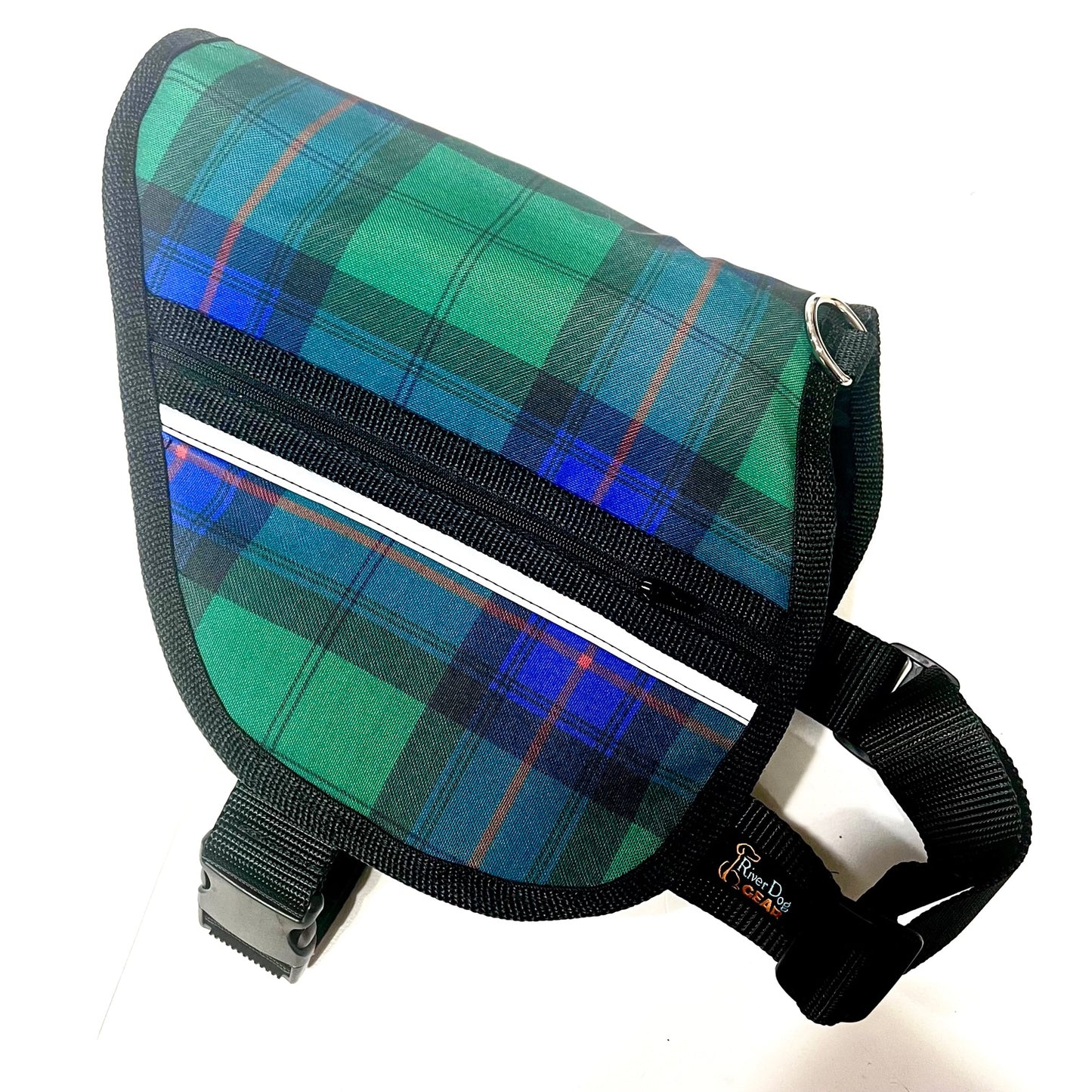 Premade Pocket Vest - Plaid Tartan Green