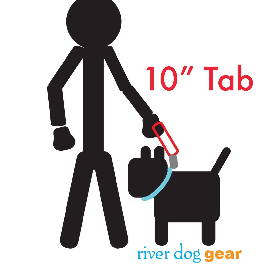 Stars and Stripes Red White and Blue Dog Leash - 3 Lengths available Hands Free Traffic Tab Lead