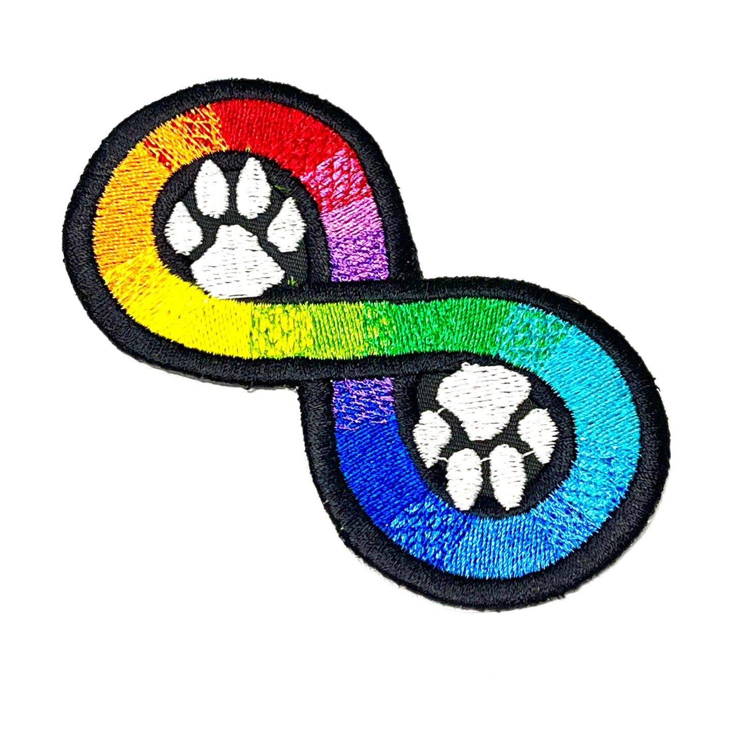 Autism Neurodivergent Infinity Rainbow Paws Patch