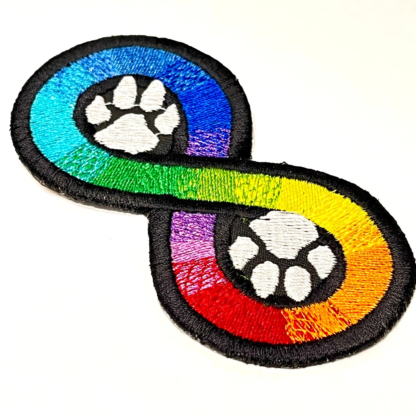 Autism Neurodivergent Infinity Rainbow Paws Patch