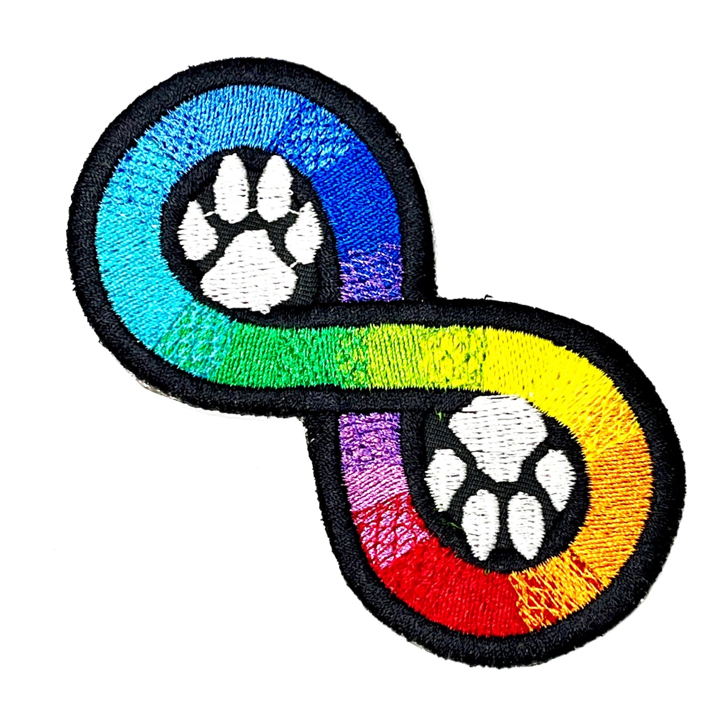 Autism Neurodivergent Infinity Rainbow Paws Patch