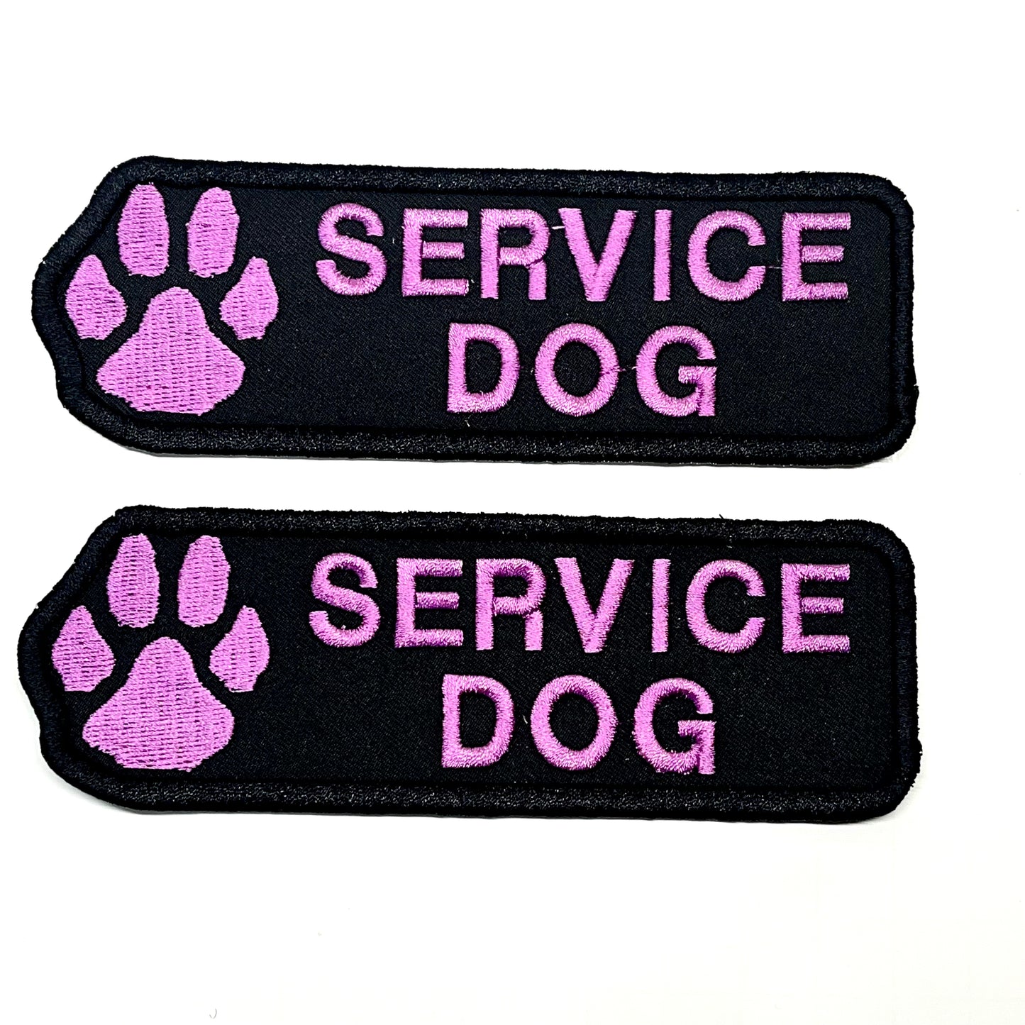 Paw Service Dog Long 2x6" Patch Set