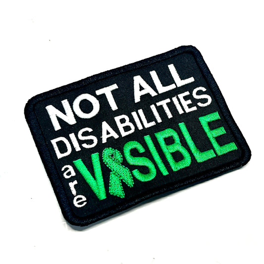 Not All Disabilities are Visible Ribbon Block Patch