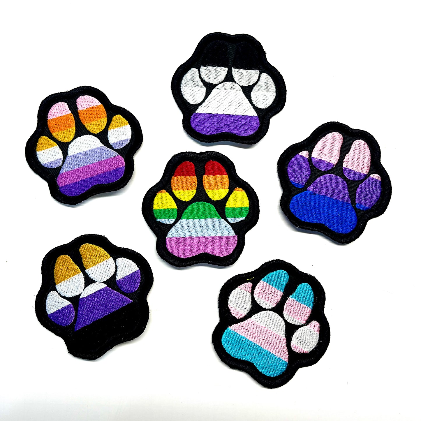 Rainbow Paw Pride Patch - LGBTQIA+