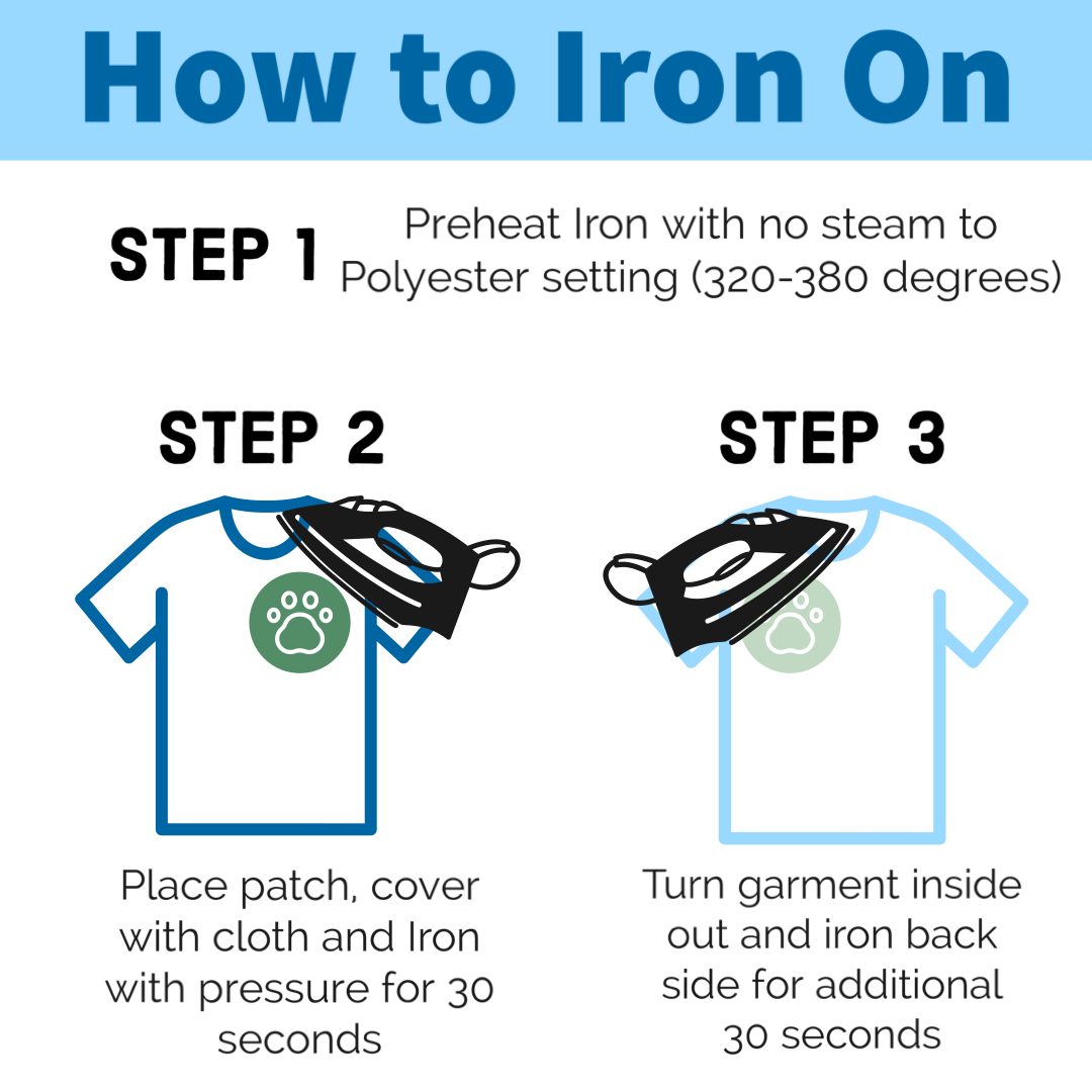 Add Backing to a Patch - Iron On Velcro Hook or Loop