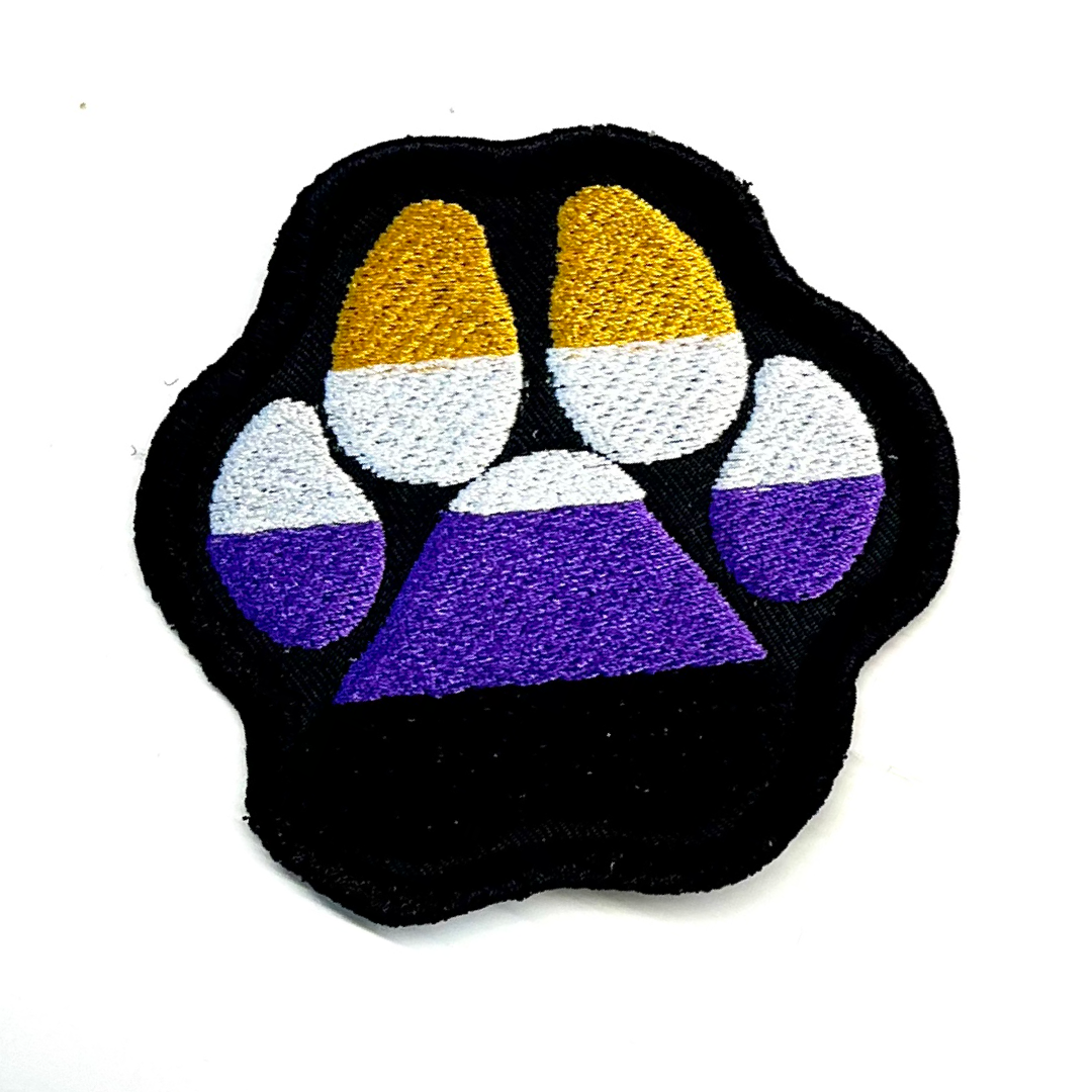 Rainbow Paw Pride Patch - LGBTQIA+