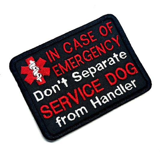 Asclepius In Case of Emergency Do Not Separate Dog & Handler Block Patch