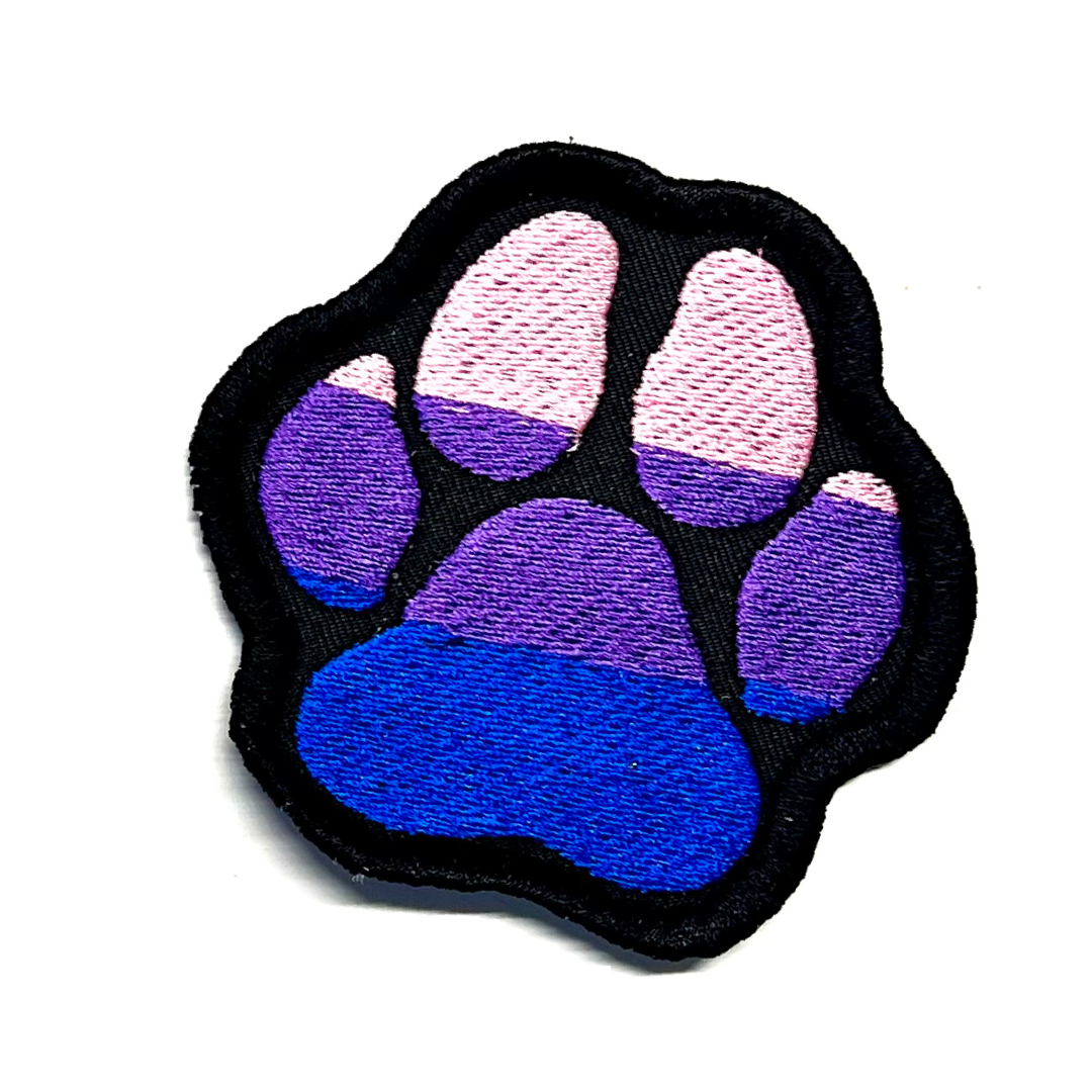 Rainbow Paw Pride Patch - LGBTQIA+