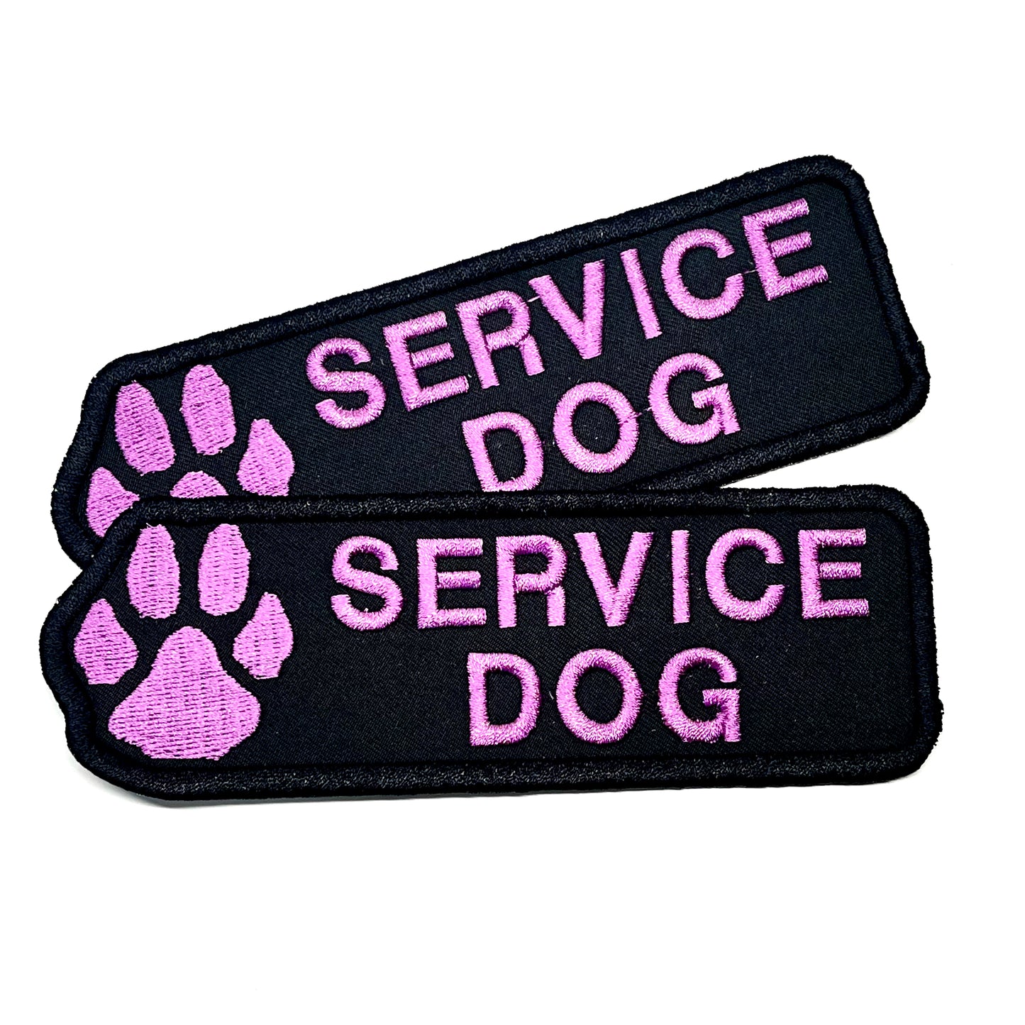 Paw Service Dog Long 2x6" Patch Set