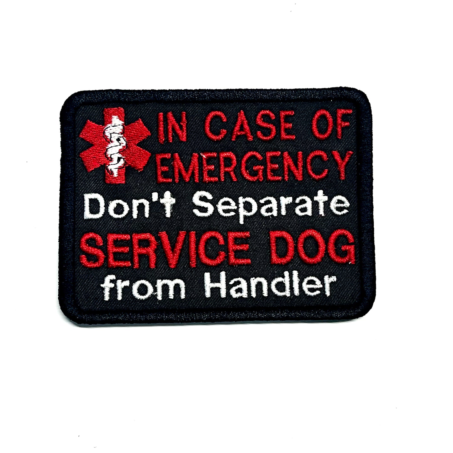 Asclepius In Case of Emergency Do Not Separate Dog & Handler Block Patch