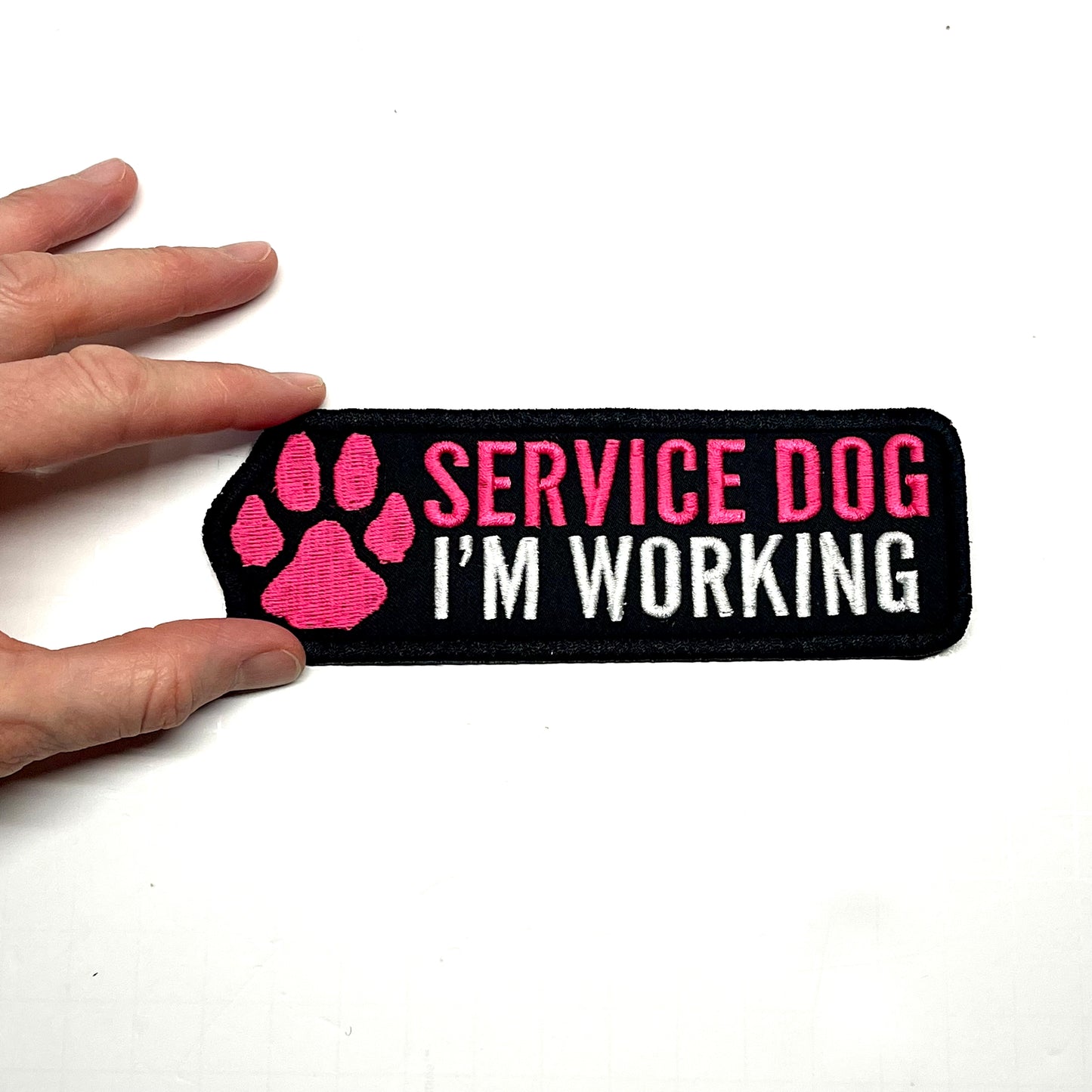 Paw Service Dog I’m Working Long 2x6" Patch Set