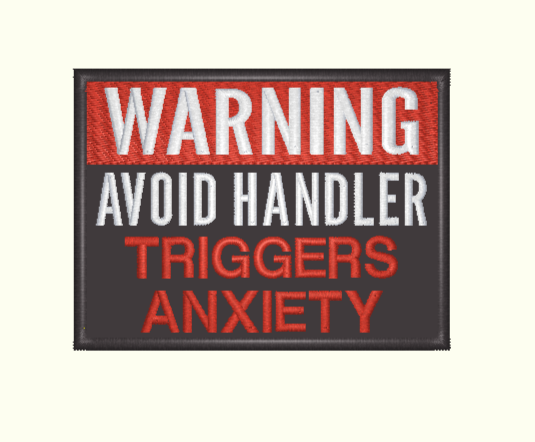 Warning, Avoid Handler: Custom Anxiety Awareness Patch