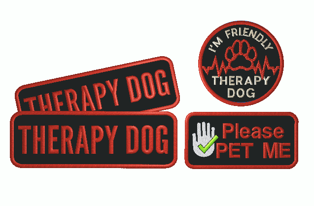 Therapy Dog Patch Set