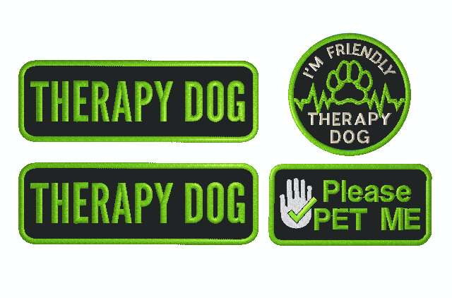 Therapy Dog Patch Set