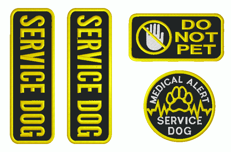 Service Dog Patch Set