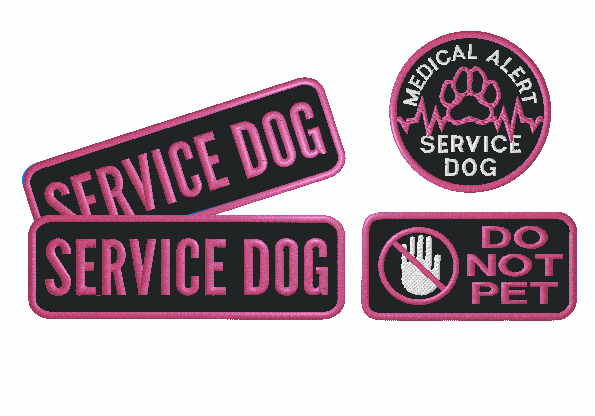 Service Dog Patch Set