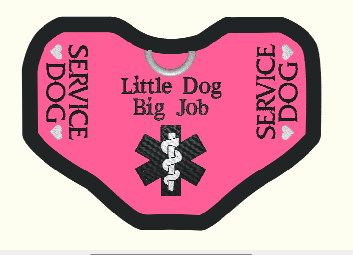 Custom Teacup Dog Vest Order for Olivia