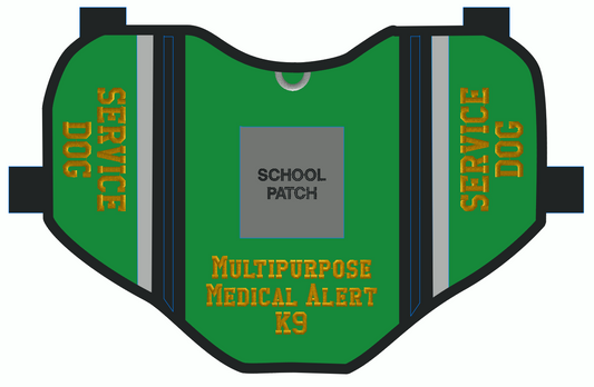 Custom Service Dog Pocket Vest Order for Mal R