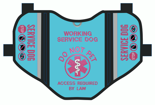 Custom Service Dog Pocket Vest Order for Umi & Mai