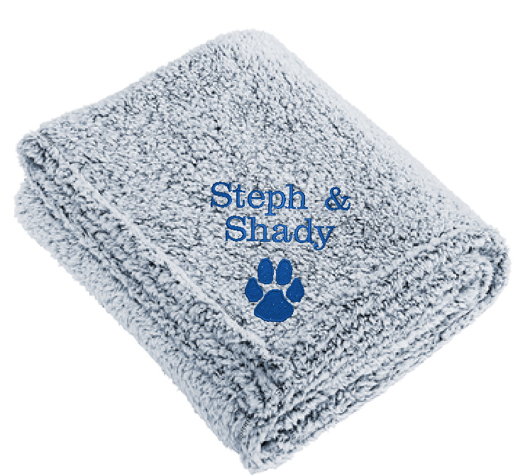 Cozy Fleece Blanket with Your Custom Embroidery