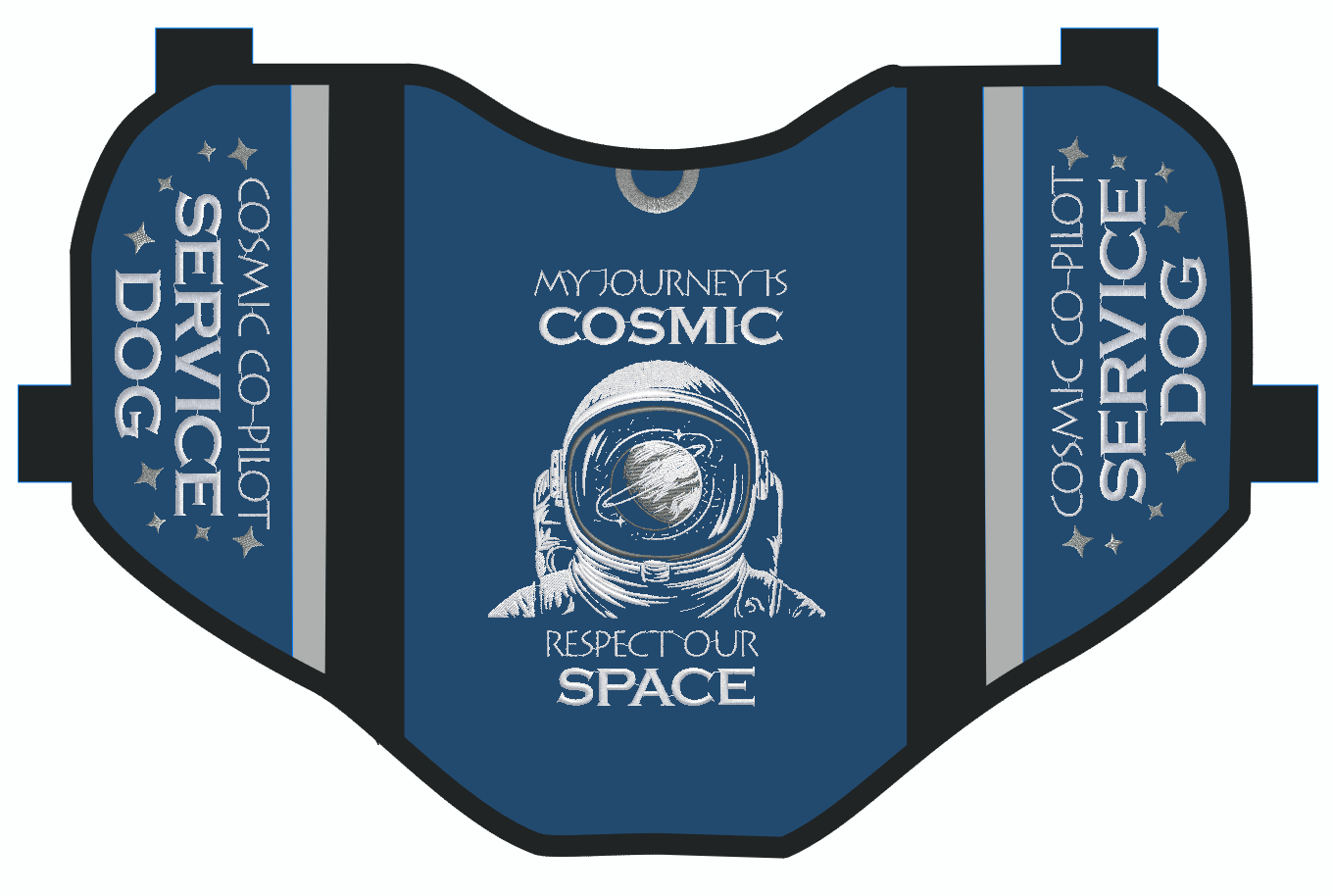 Cosmic Astronaut Service Dog Pocket Vest - 4 colors available